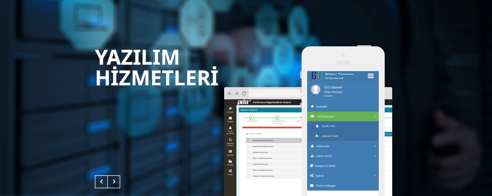 Erkay Teknoloji arayüz ekran görüntüsü